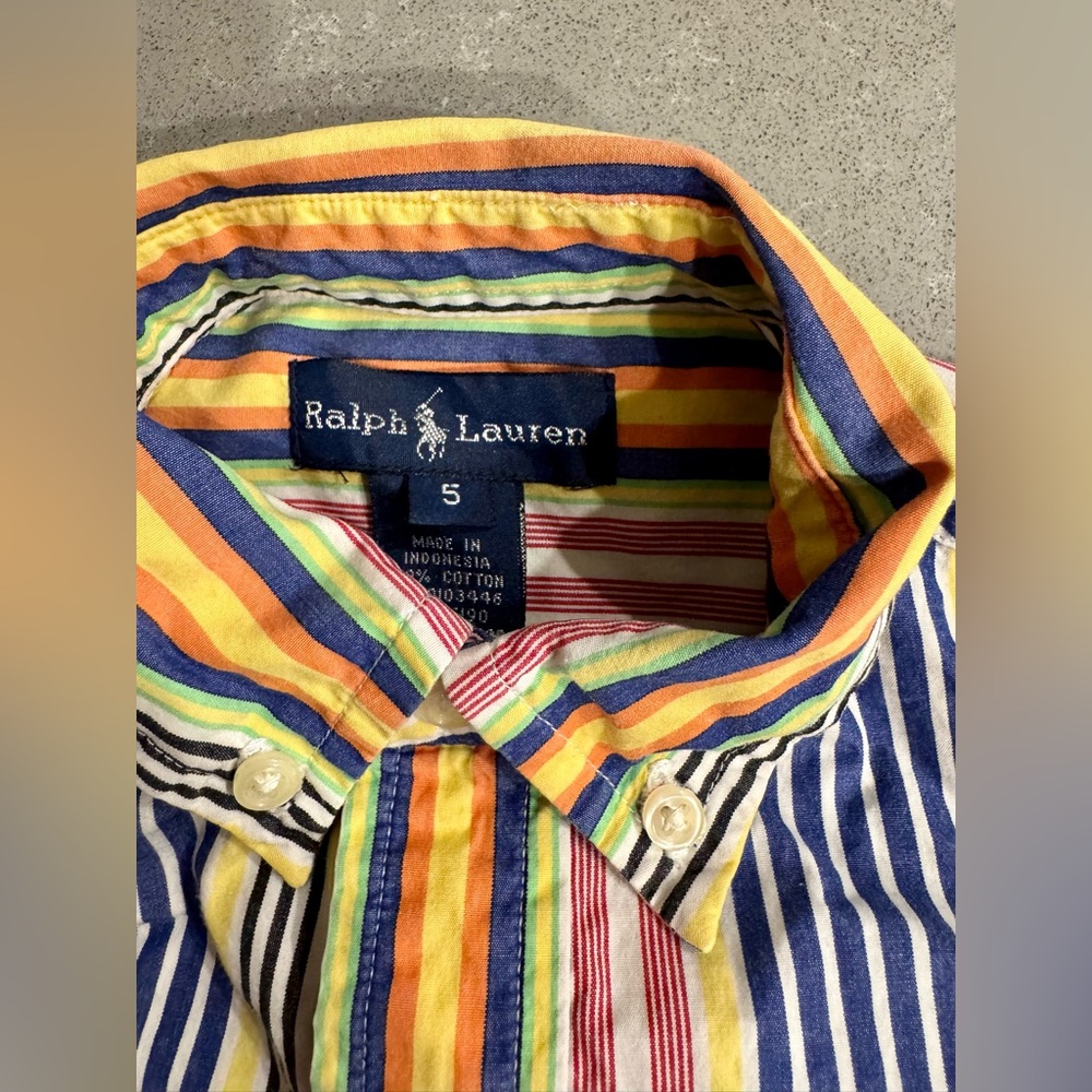 Ralph Lauren Boys Colorful Striped button down